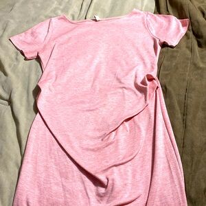 Pink maternity dress